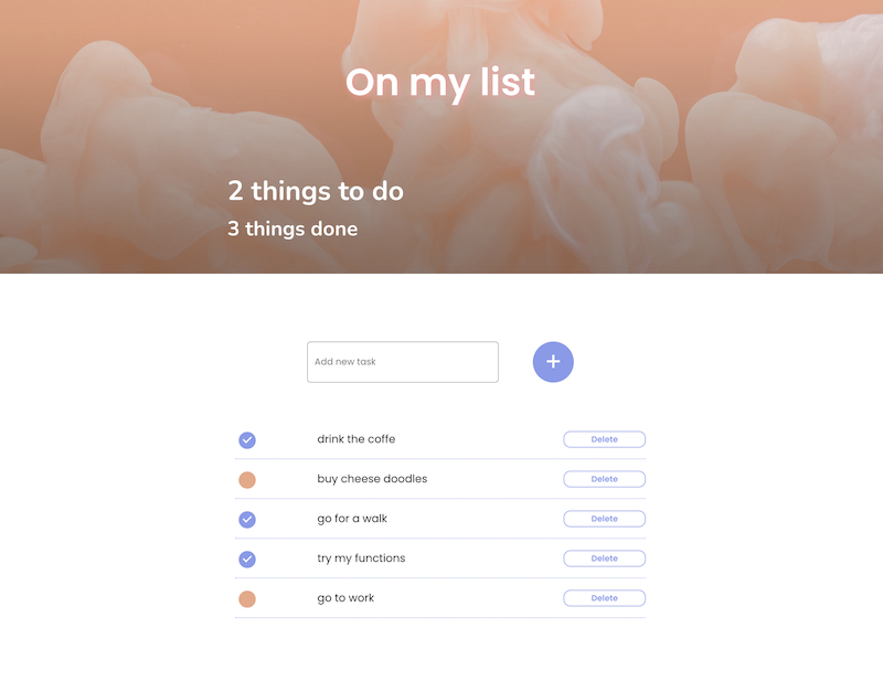 screenshot of todo-app